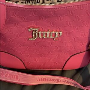 Juicy Couture Hot Pink Embossed Shoulder Bag